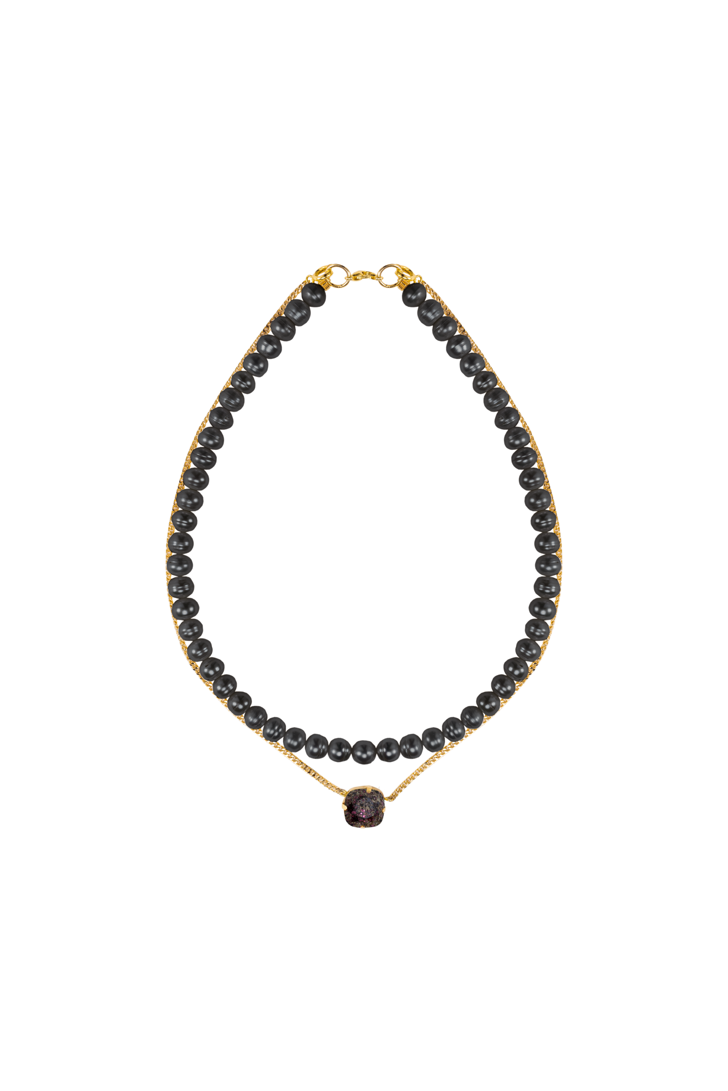 Black Double Necklace