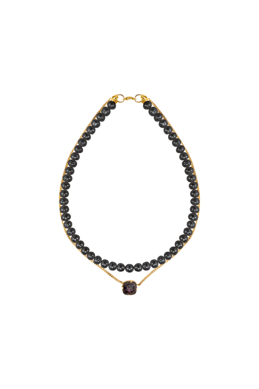 Black Double Necklace